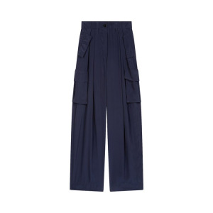 Брюки Dries Van Noten Viscose Cargo Pants, синий