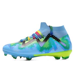 Амортизирующие износостойкие футбольные бутсы унисекс синие ATAY, Aqua Long Stud