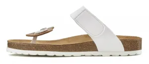 Мюли LASCANA (3 шт.), мюли, сандалии, открытая обувь, пробковая стелька, 2 съемных голенища, белый
