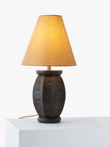 Usike настольная лампа из мангового дерева John Lewis, Black