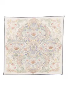 Шелковый платок с принтом Zimmermann, нейтральный