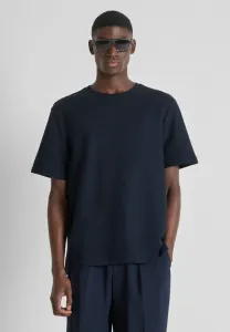 Базовая футболка с круглым вырезом и вышитым логотипом. Antony Morato, Blue Grey