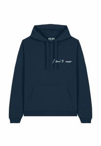 Толстовка I DON T CARE EMBROIDERY UNISEX con cappuccio Mira Paris, темно-синий