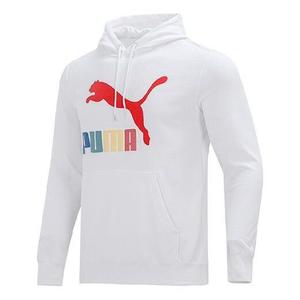 Толстовка PUMA Contrasting Colors Logo Printing Knit White, белый