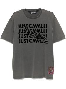 Футболка с логотипом Just Cavalli, серый