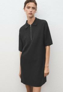 Платье Mango Jumper dress, Mottled Dark Grey