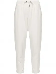 Брюки с кулиской Brunello Cucinelli, бежевый