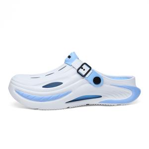 NANJIREN Клоги женские бело-голубые, цвет White Blue