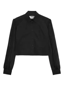 Рубашка с длинными рукавами Msgm, черный