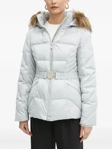 Пуховик с меховой оторочкой GUESS USA, серый