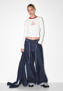 Топ PULL&BEAR TIGER GRAPHIC, White