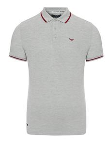 Футболка поло Threadbare, цвет grey marl