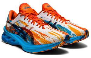 ASICS Novablast Digital Aqua Marigold Orange