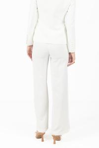 Alana Белые плиссированные брюки Akalia, белый