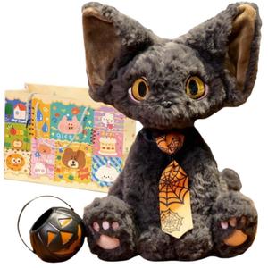 Плюшевая кукла Halloween German Kitten высотой 30 см Small bubble, оранжевый