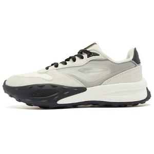 Амортизирующие износостойкие низкие повседневные туфли женские Ivory QIAODAN, Ivory/Black