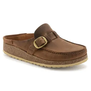 Женские сабо Birkenstock Buckley кожаные, коньяк