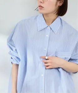 Рубашка с двойным воротником U By Spick&Span, цвет Blue B