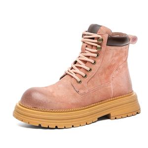 FAPAI Мужские ботинки Martin с эффектом увеличения роста абрикосового цвета, цвет Apricot Height Increasing