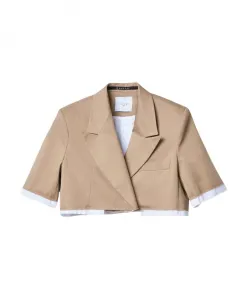 Куртка-Тренч в стиле сафари с короткими рукавами Gaã«Lle Paris, бежевый