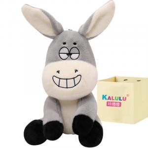Маленькая милая ослика причудливая плюшевая игрушка кукла плюшевая кукла 25/40см длина Click, Little Cute Donkey Box
