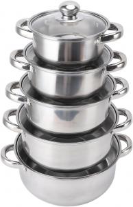 Набор кухонной посуды generic, 5 предметов, серебряный