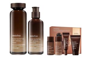 Innisfree Yueshifengyin черный чай пептиды эксклюзивный набор для ухода за кожей увлажняющий комплект из 6 предметов