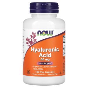 Now Foods Hyaluronic Acid With MSM 120 вегетарианских капсул