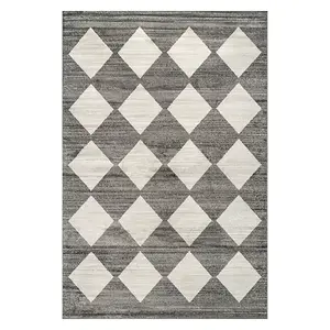 Современный геометрический клетчатый коврик Gianna Nuloom, 122x183 см