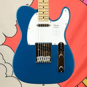 Fender Standard Telecaster, гриф из клена, белая накладка, металлический цвет аквамарин