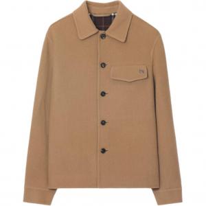 Ekd Plaque Buttoned Overshirt Burberry, коричневый
