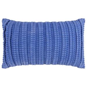 Подушка BUTLERS RIPPED VELVET, хлопок - синий