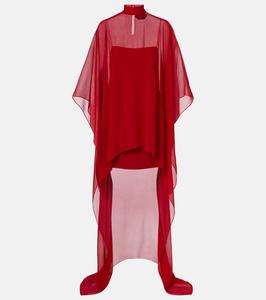 Шелковый кафтан Fini Taller Marmo, Ruby
