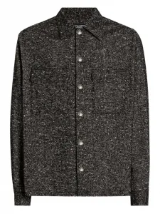 Рубашка в мелкую точку DOLCE & GABBANA, черный