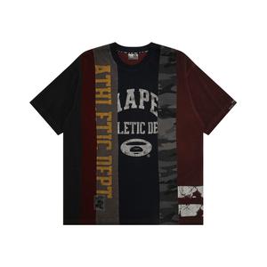 Футболка с принтом логотипа A Bathing APE Aape, темно-красный