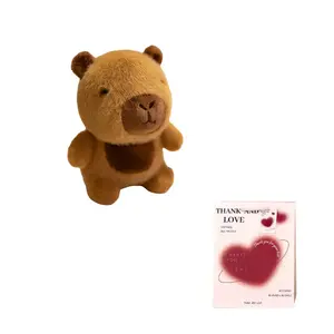 Антистрессовая кукла, мультяшная милая плюшевая кукла высотой 17см Dolls and bears dance, Capybara