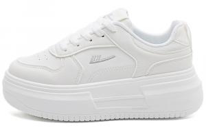 Кроссовки WARRIOR Skateboarding Shoes Women's Low-top Gray, белый/серый