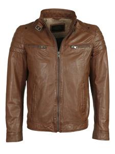 Кожаная куртка JCC 51280, цвет caramel