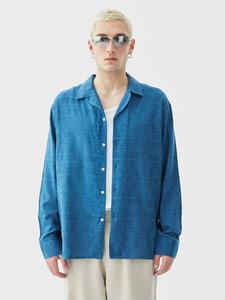 Удобная рубашка на пуговицах VAMOS CLO BOERNE, индиго