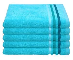 Набор полотенец Schiesser Skyline Color, 5 шт, 30x1x50 см, бирюзовый