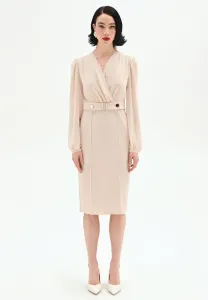 Элегантное платье Rinascimento, Beige Light