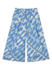 Брюки с принтом Leocorno PUCCI Junior, белый