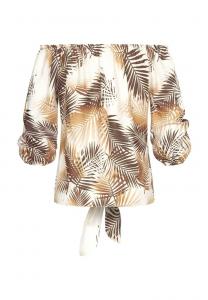 Блуза OFF-SHOULDER MIT KNOTENDETAIL UND RÜSCHEN Cloud 5ive, белый