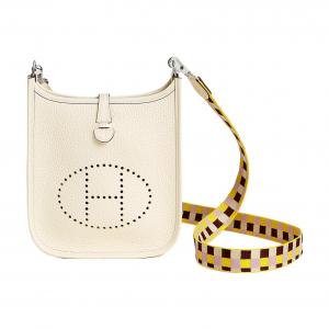 HERMES Кожаная сумка через плечо Эвелин Клеманс Баллок мини