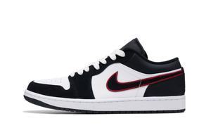 Jordan Баскетбольные кроссовки Air 1 Slip с низким верхом, устойчивые к истиранию, мужские, черные, белые, красные