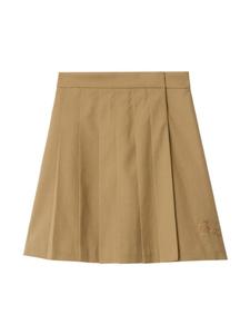 Плиссированная юбка Burberry Kids, коричневый