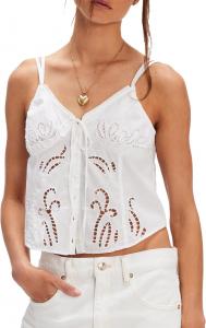 Топ Free People Sweet Sammi Eyelet Top, цвет Lucient White