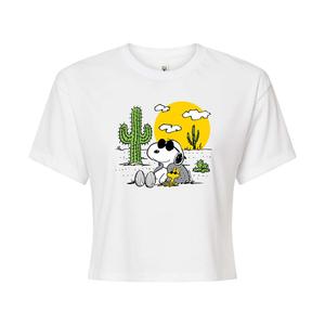 Укороченная футболка с рисунком Peanuts Snoopy Desert для детей Juniors Licensed Character