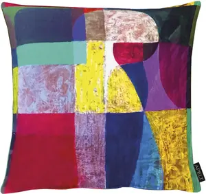 АПЕЛЬТ декоративная подушка "Таро", чехол без наполнения, 1 шт APELT 46х46 см, красный/желтый/синий