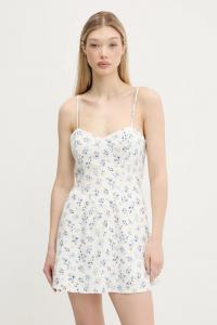 Льняное платье Hollister Co., бежевый